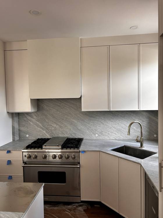 Cabinets and stone