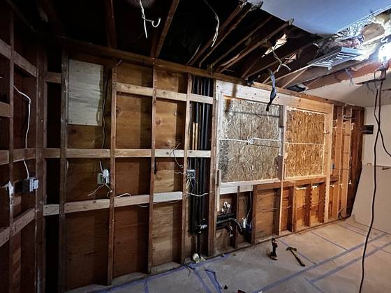 Framing the new window wall