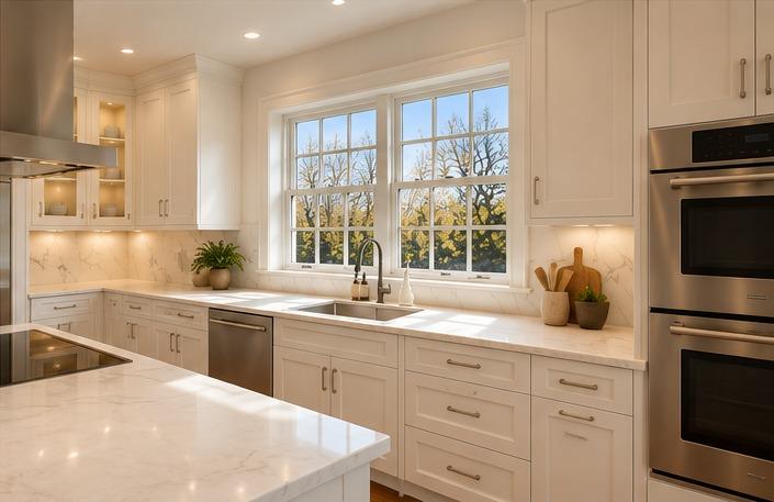 Render: sink wall and windows